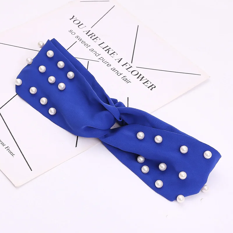 Женский ободок с бантом винтажный и жемчужинами аксессуары для волос