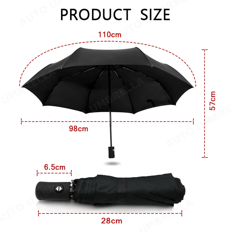 Складной зонт с эмблемой для мужчин и женщин ветрозащитный Портативный