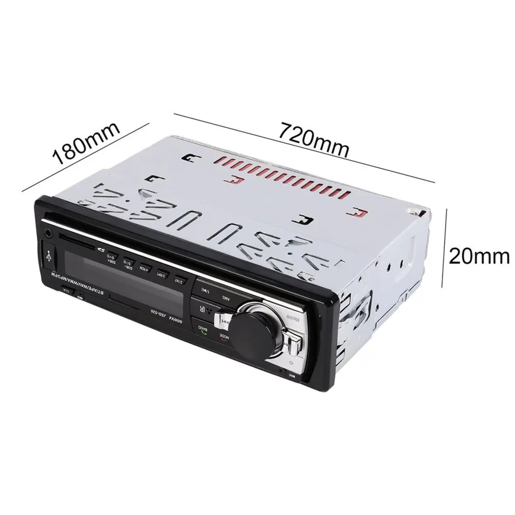 1 DIN автомобильный mp3-плеер FM-радио аудио стерео в приборной панели Aux вход
