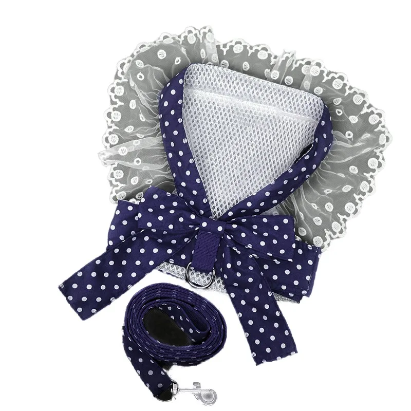 

Шлейка для кошек и собак, семейный поводок с милыми цветами, нагрудный ремень для йоркширского пуделя, Бишон, померанский костюм шнауцера