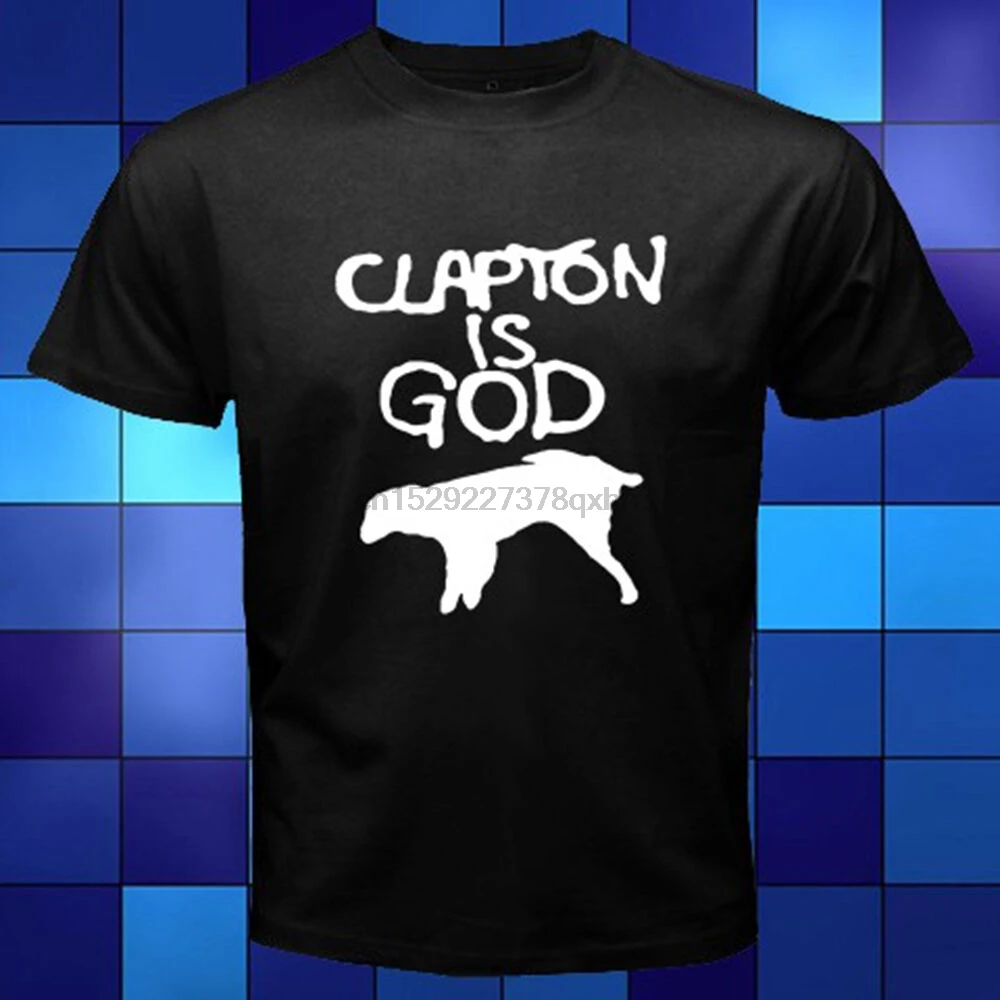 Новинка Футболка Эрик Клэптон с надписью is God Music Legend размер S M L XL 2XL 3XL|Мужские