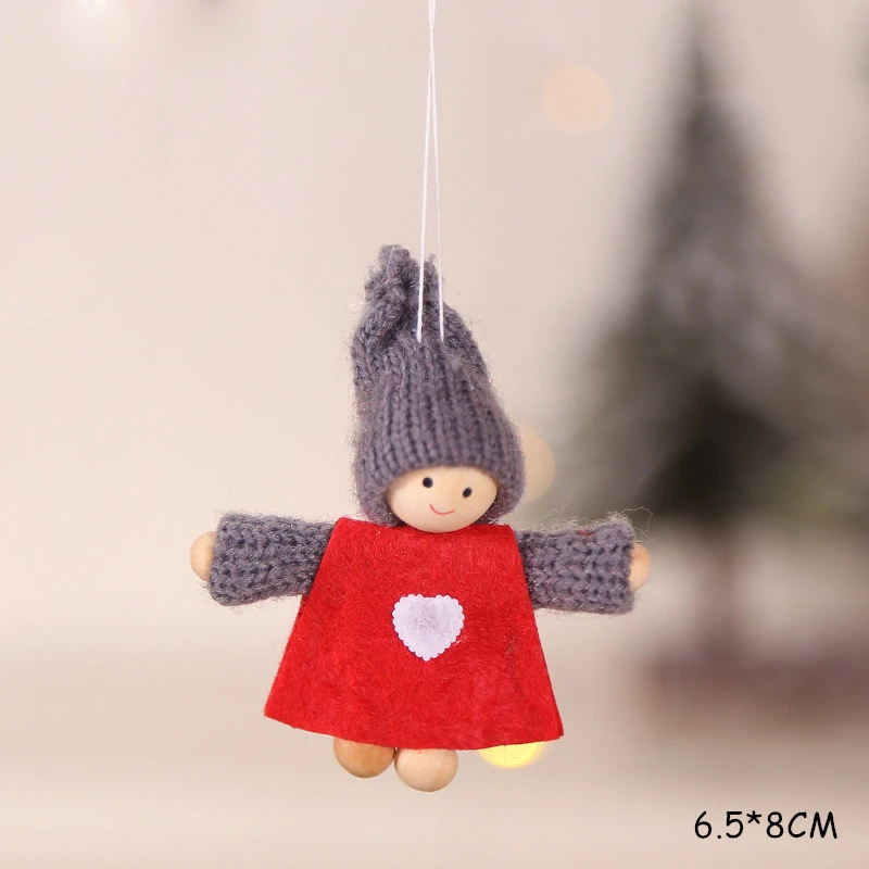 58 Новогодние рождественские милые куклы-Ангелы Санта-Клаус рождественские елки украшения Noel рождественские украшения для дома Рождественский подарок для детей - Цвет: 58