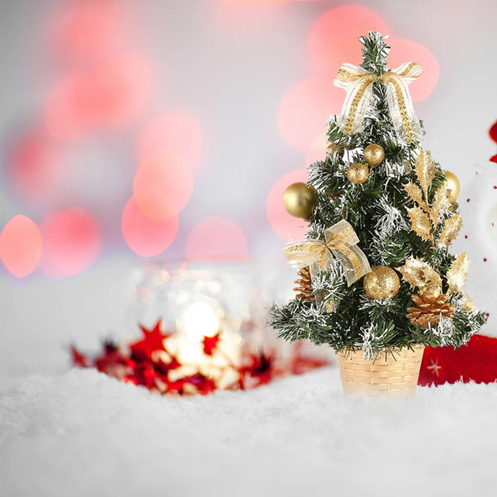 2019 Рождественская елка Новогоднее украшение для стола искусственная Мини