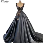 Бальные платья в стиле милитари, длинные черные платья для выпускного вечера со шлейфом, роскошная женская одежда для особых случаев, вечервечерние одежда CXF86