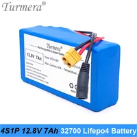 turmera 12 8v 7ah 4s1p 32700 lifepo4 battery with 4s 40a bms balancing for electric boat and car uninterrupted power supply 12v