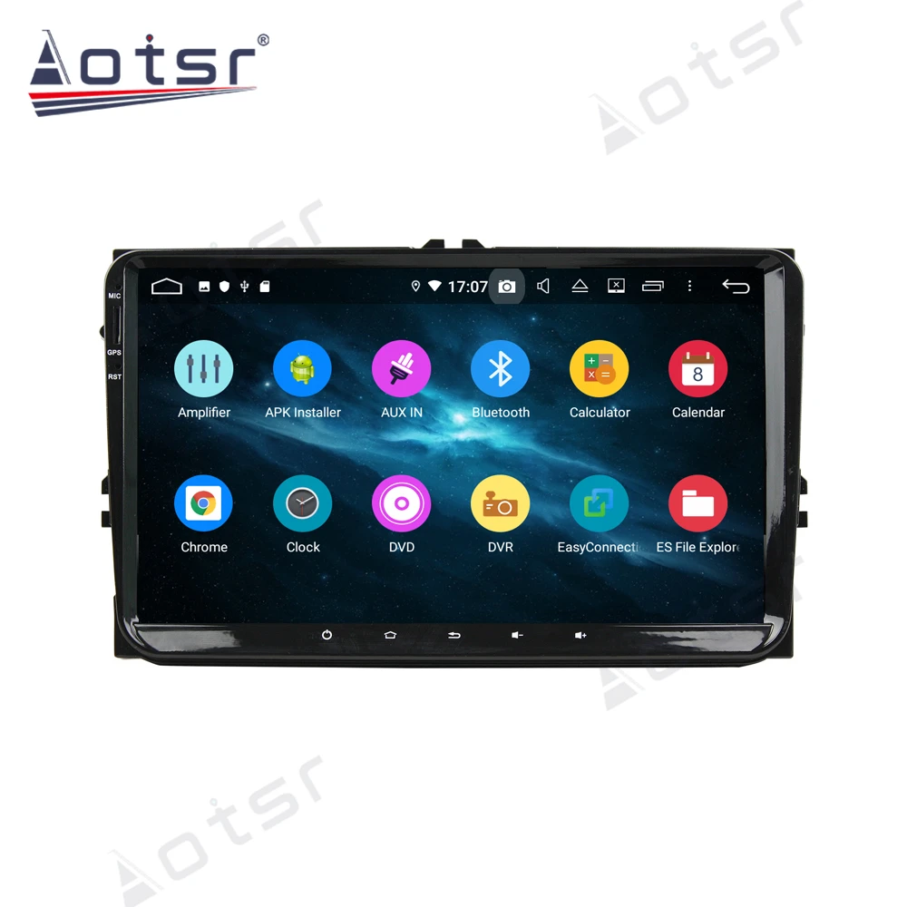 Aotsr Android 10 0 4 + 64 ГБ Автомобильный Радио плеер GPS навигация автомобильный стерео HD