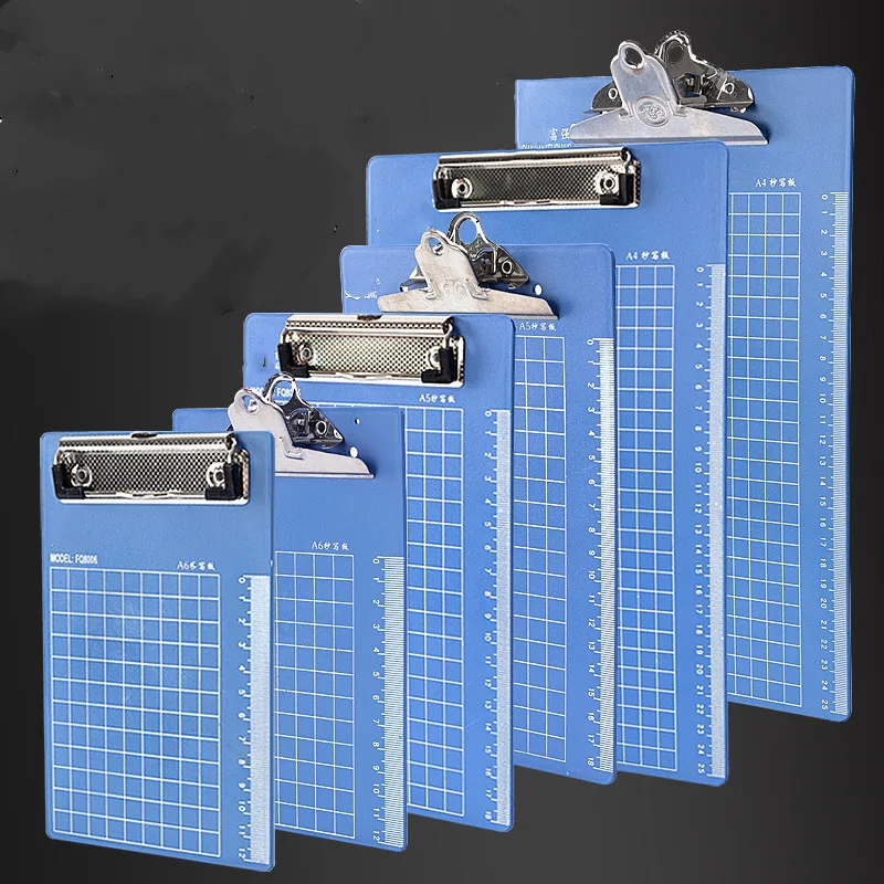 

A4/A5/A6 Clipboard Writing Pad 6x9 Plastic Writing Board Clip for File Folder Stationary Storage Conference Folder Office Supply