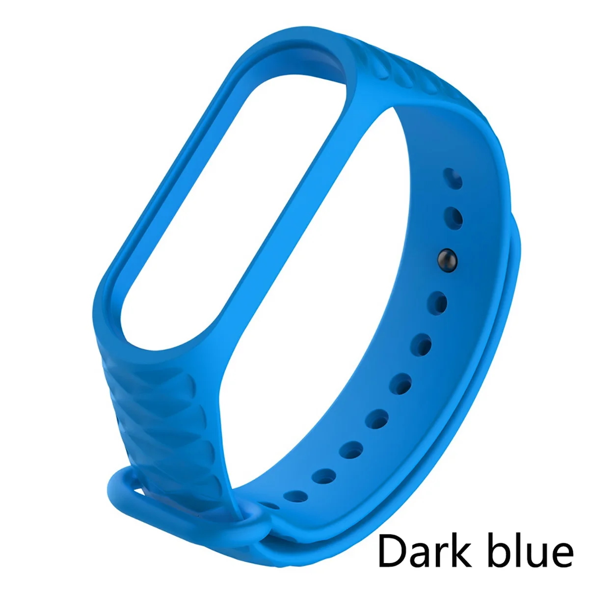 Dark blue Smart Bracelet Strap Smart Accessories Silicone Diamond replacement Watch Watch For Mi Band Bracelet 3 4 M3 M4 Bracelet Strap - Цвет: Dark blue