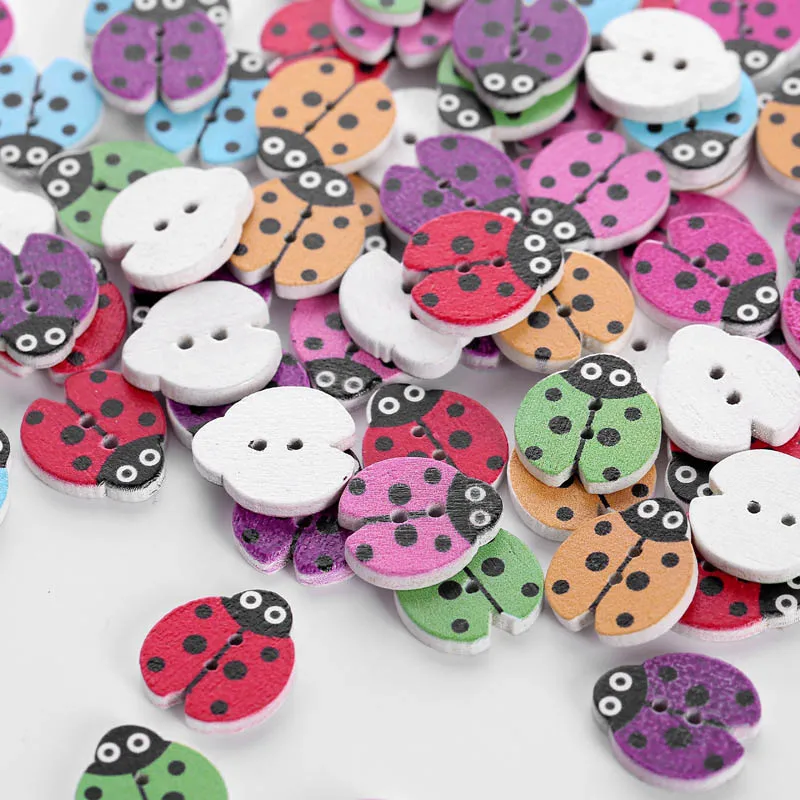 12 искусственных божьих коровок наклейки для детей аксессуары рукоделия JS23 | Дом и