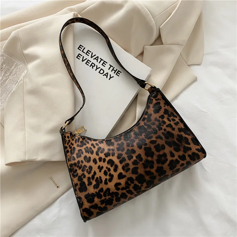 

Bags for Women Fashion Foreign Style Portable Women's Bag Ladies Handbag Leopard Single Shoulder Bag Method Stick Bag