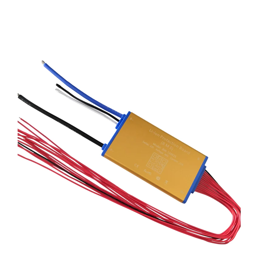 Супер тонкая печатная плата 48 в 13S 15A 25A 35A литиевый аккумулятор BMS PCM с датчиком