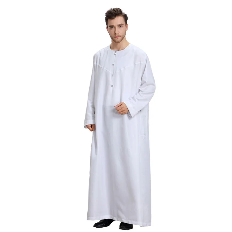 Men Robes Kaftan Muslim Robe 2021  Muslim Men's Arab Dubai Clothing Accessories Fashion Plus Size Man Abaya Robe Kaftan S-3XL