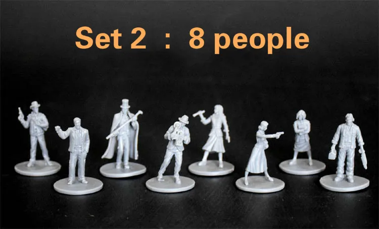 Наборы пластиковых моделей Arkham Horror Character Figure 8 шт. 1/72 масштабная модель для бега