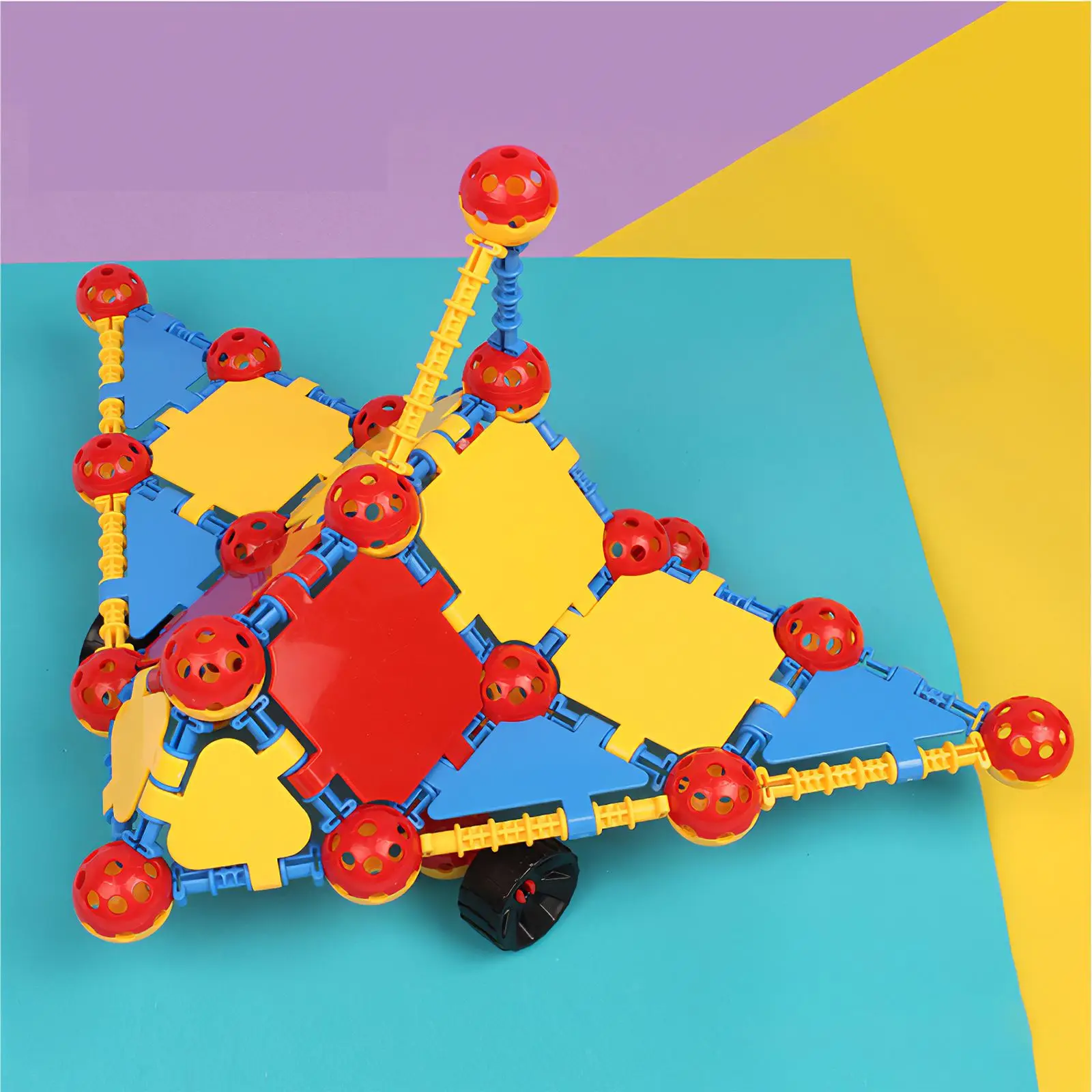 

DIY Educational Construction Toy Colorful Smooth Construction Engineering Kit Building Block Plaything Space Ball Building Toy