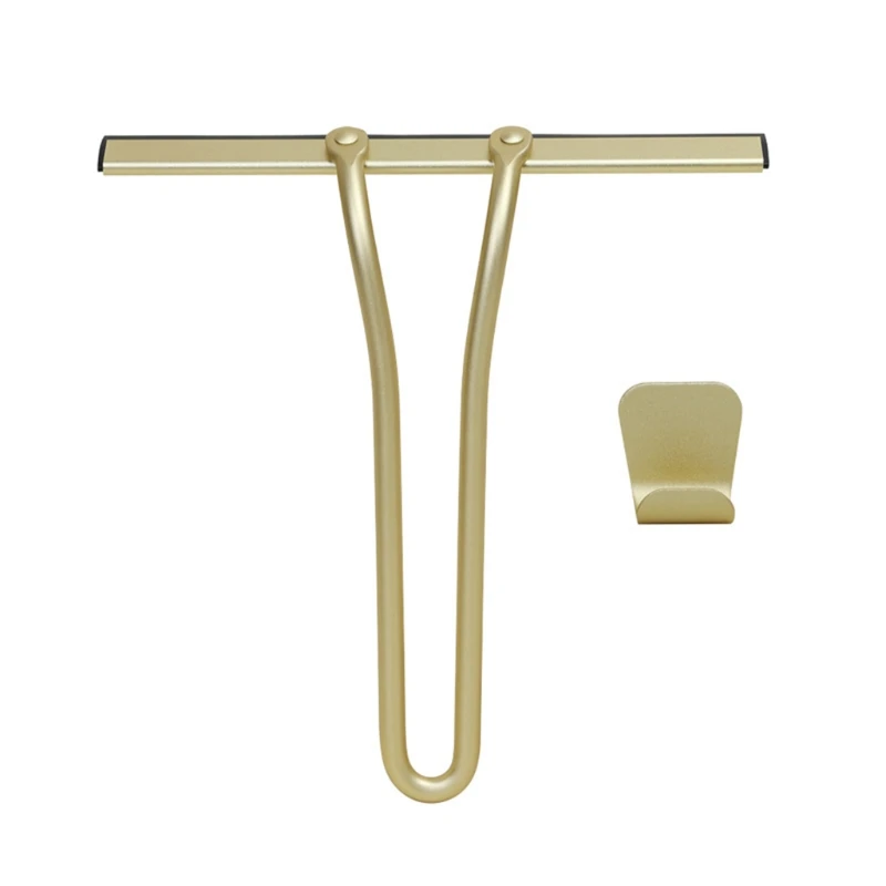 Алюминиевый скребок для душа стекла очиститель с крючком держатель ванной кухни