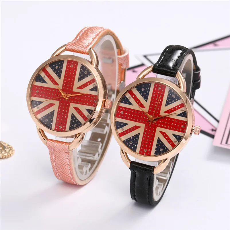 

NO.2 Design Watches Women Fashion Color Strap Digital Dial Leather Band Quartz Analog Wrist Watches Montre Bracelet Femme