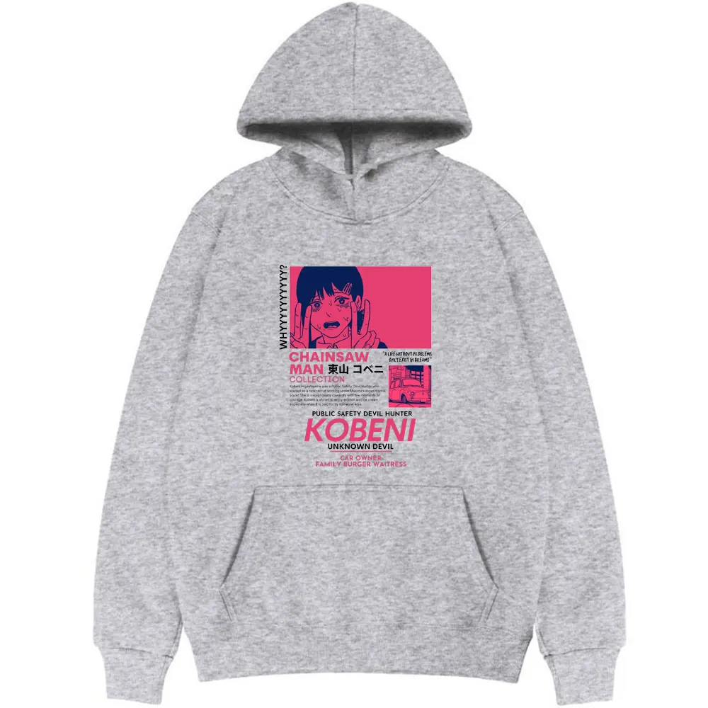 

Japan Manga Chainsaw Man Hoodie Oversized Men Women Fashion Couple Hoodie Anime Tops Harajuku Print Clothes Man Woman Sweatshirt