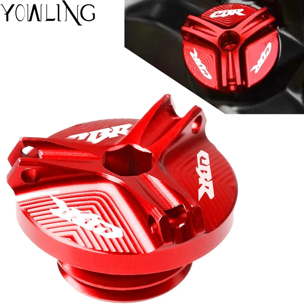 

Motorcycle Engine Oil Filter Cup Plug Cover Screw motor accessories FOR Honda CBR 600 F2 F3 F4 F4i CBR650F CBR1000RR CBR600RR