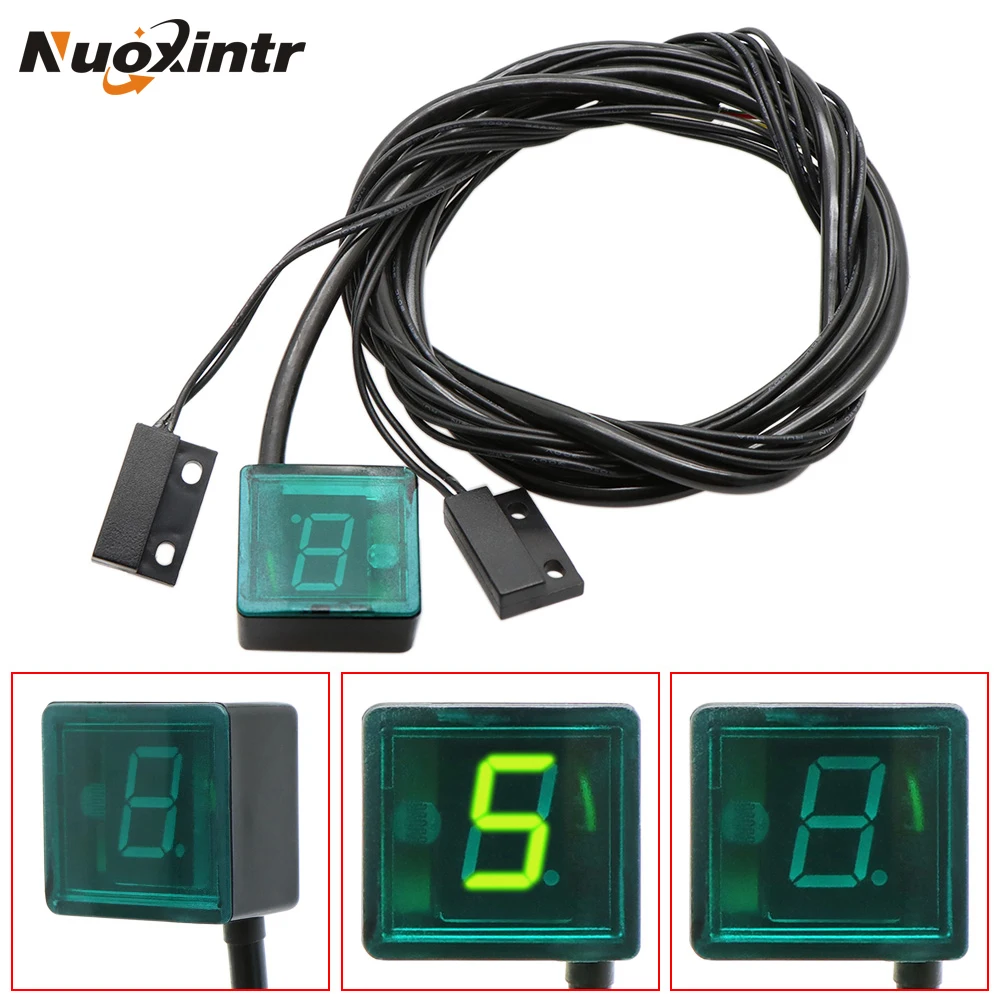 

Nuoxintr 6 Speed Universal Motorcycle Motorbike Digital Gear Indicator LED Shift Lever Magnet Display For Honda Yamaha Suzuki