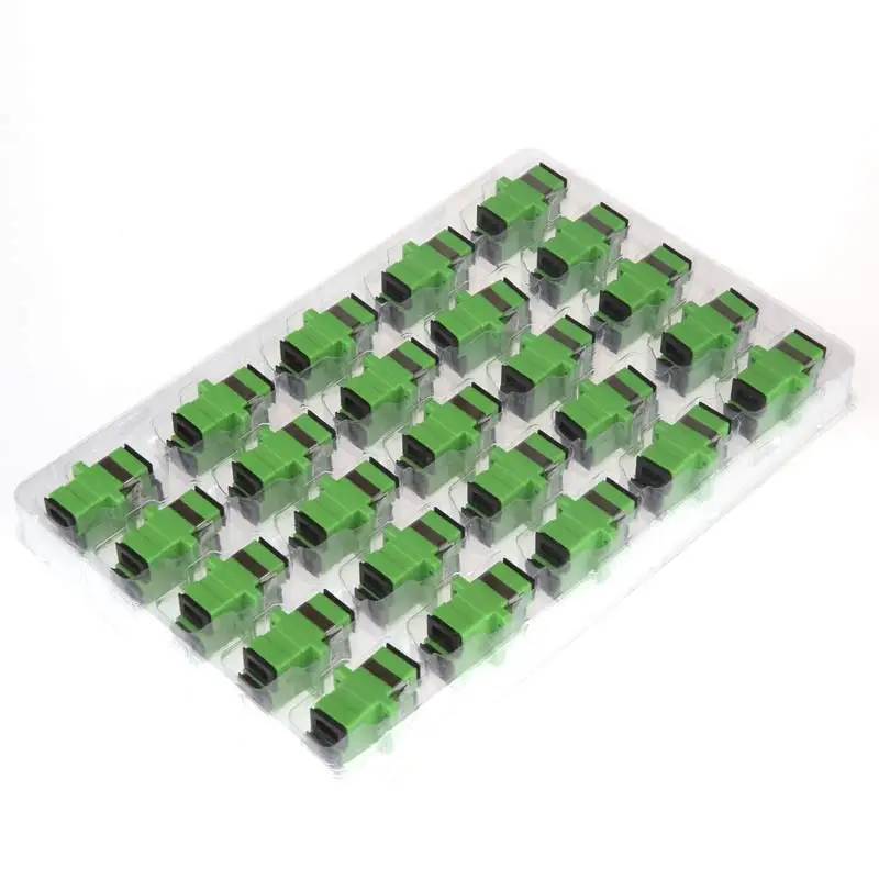 200pcs NEW Hot LANGZHI Split Telecom Grade SC/APC Optical Fiber Connector Adapter Coupler Flange Special TO LSZH | Мобильные