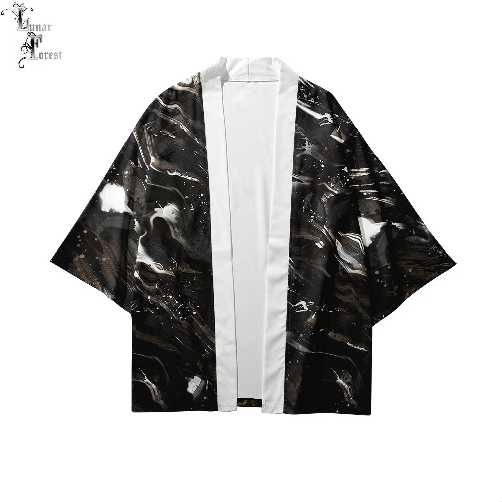 Японское кимоно юката Haori 3D печать Косплей женщин/мужчин мода лето Повседневная крутая короткий рукав