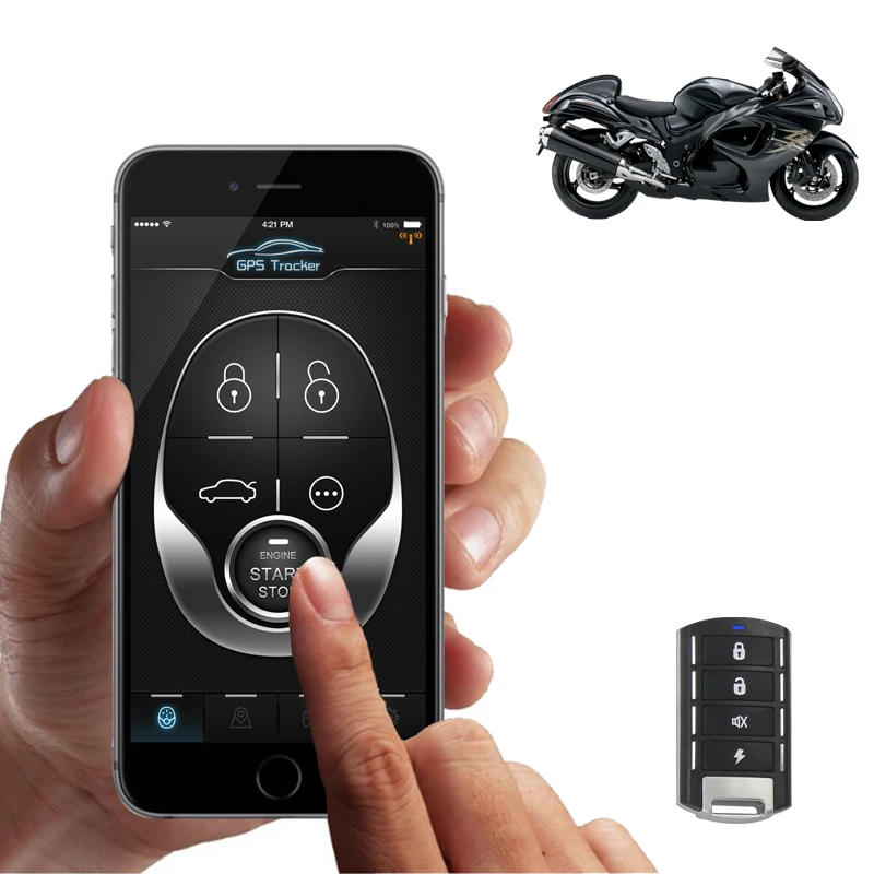 

2g waterproof motorcycle gps alarm tracking device for precise location , cut off oil and start engine by android or IPHONE