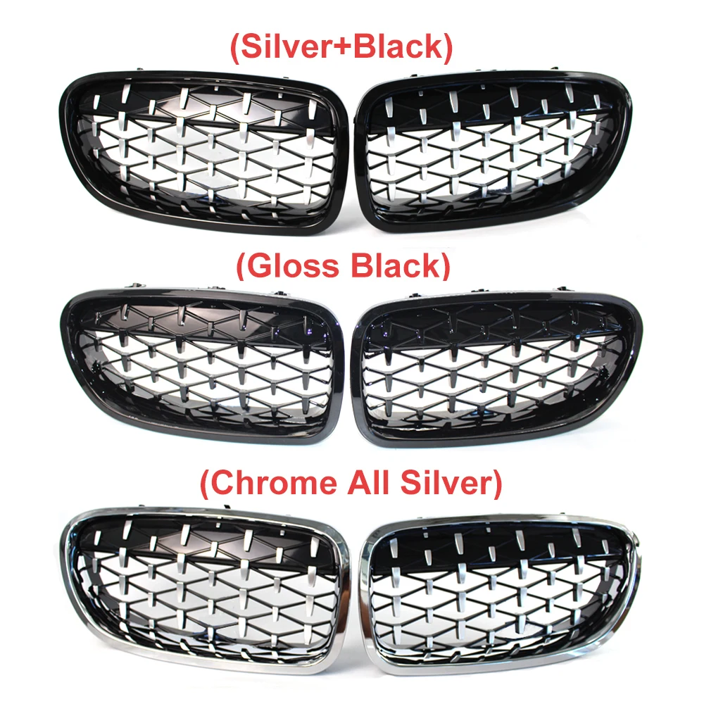 2 шт. Автомобильная Передняя ножная решетка Алмазная для BMW 5 серии F10 F11 F18 2010 2016 520i