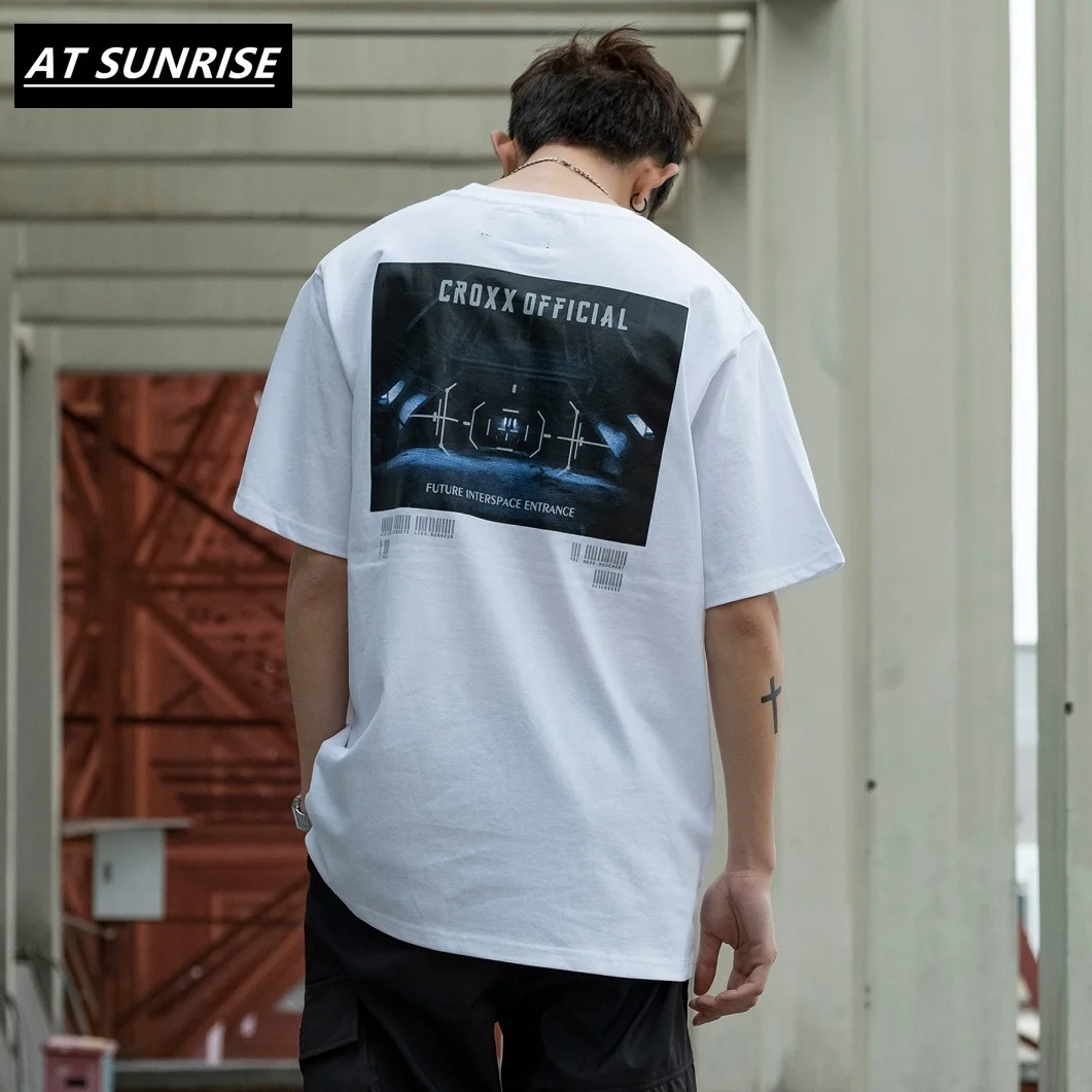 Мужская Повседневная футболка 2020 уличная Футболка с принтом алфавита свободные