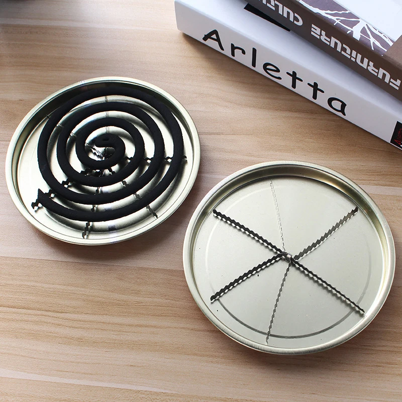 

1pc Portable Mosquito Coils Holder Round Rack For Outdoor Insect Repellent Box