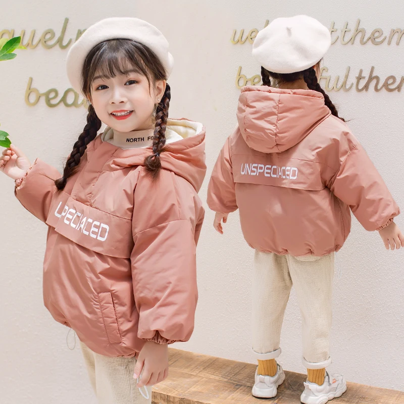 Новинка 2020 года Детская однотонная куртка из овчины для мальчиков и девочек