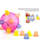 Игрушки для улицы СВЕТОДИОДНЫЙ флэш Прыжки Вибрационный упргугий мяч творческая вспышка Танцы мяч с красочными светодиодный светильник, Детская рубашка для мальчика и девочки, подарок