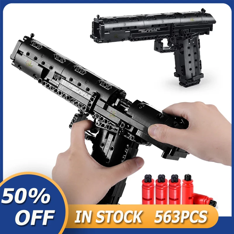

New MOC Toy Gun Block Set 563pcs The Desert Eagle Building Blocks Bricks Classic Gun Model Kits Boy Toys Gifts