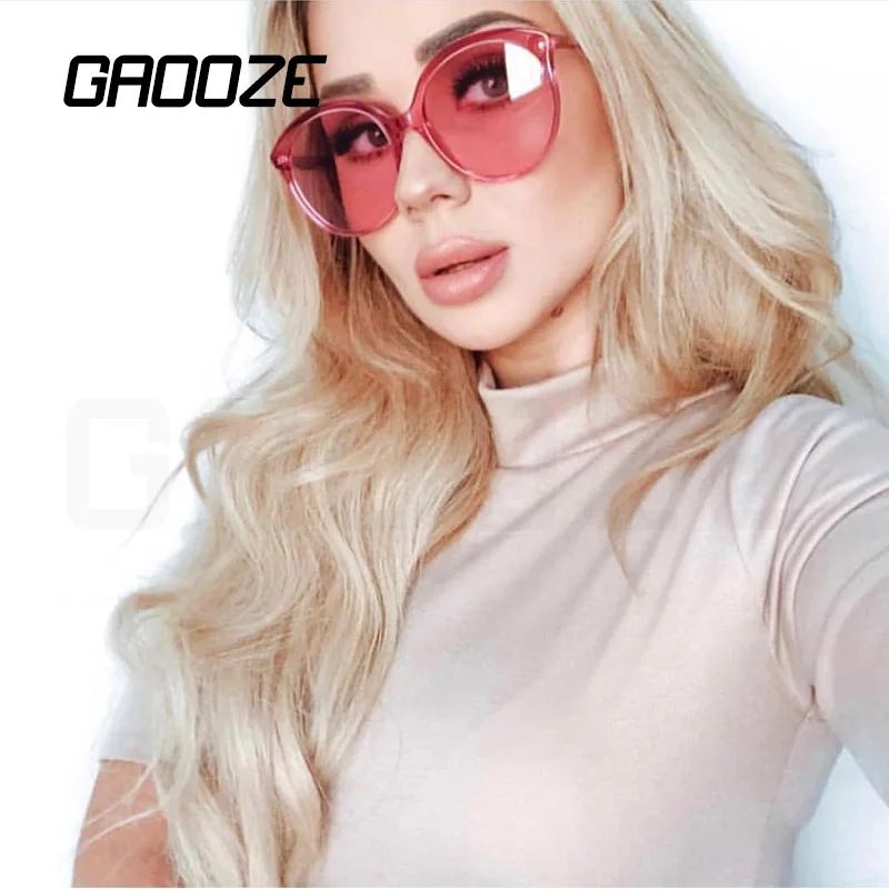 

Солнцезащитные очки женские GAOOZE, круглые, винтажные, большие, LXD45