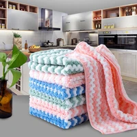 3 colors household microfiber towels for kitchen absorbent thicker cloth for micro fiber wipe table kitchen accessories towel