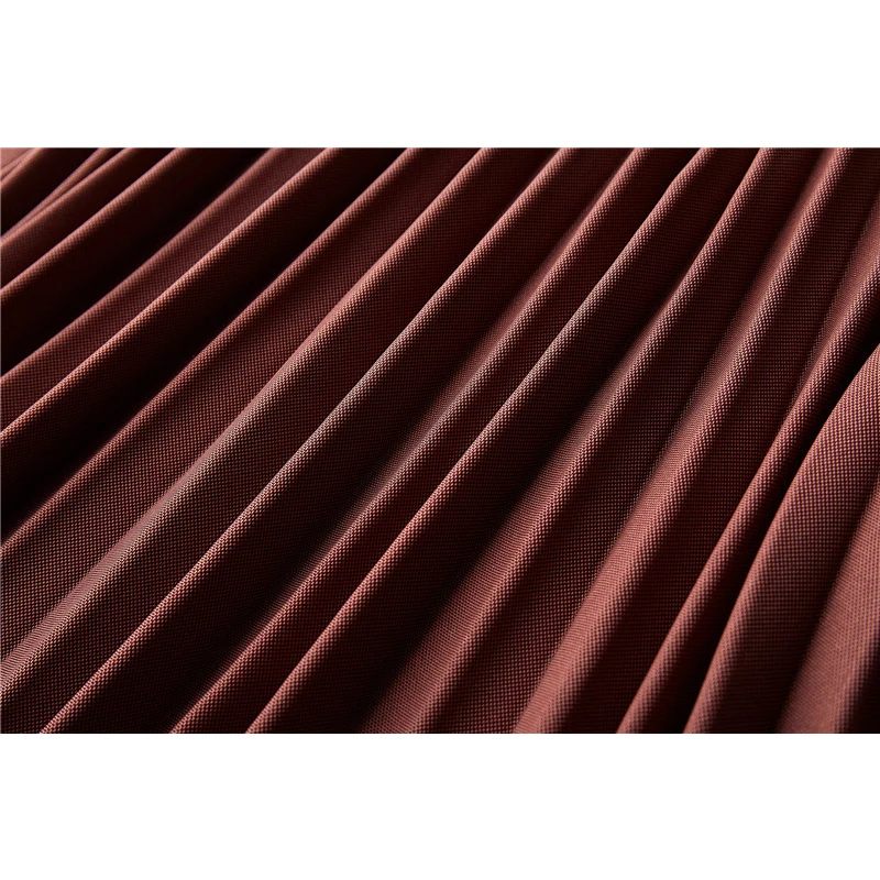 Женская длинная плиссированная юбка TIGENA трапециевидная миди с высокой талией в