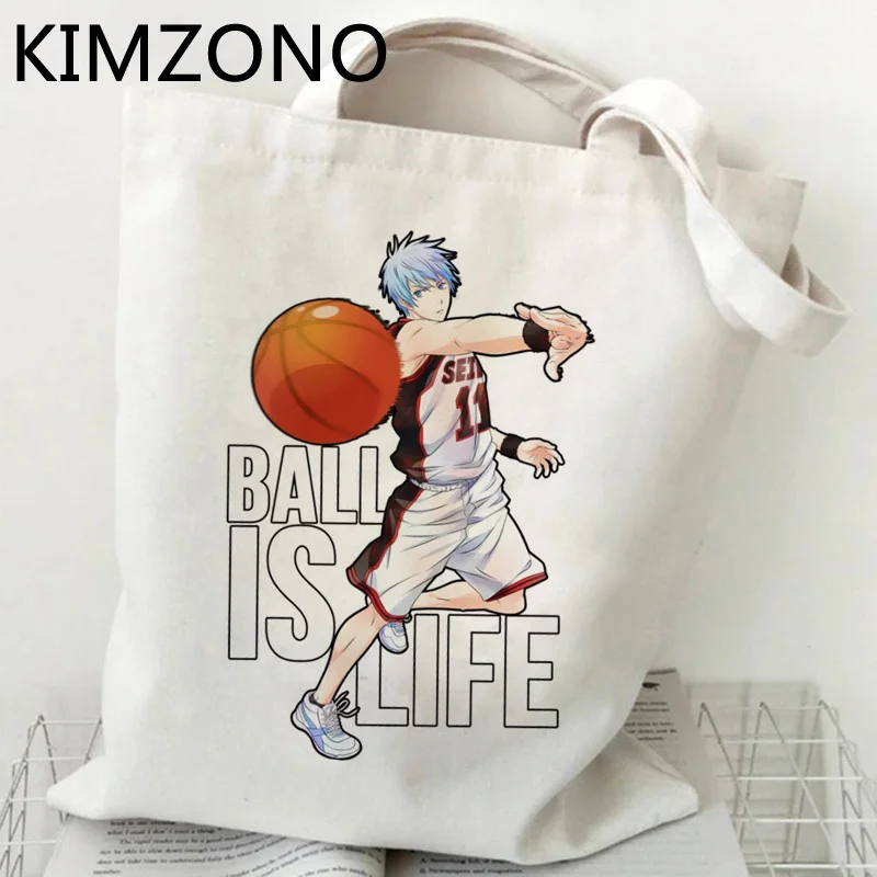 

Kuroko No Basket shopping bag eco reusable canvas bolsa tote bag reciclaje bolsas ecologicas sac cabas fabric cabas