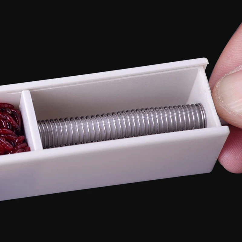 Рыболовная приманка коробка пинцет простой портативный пластиковый зажим