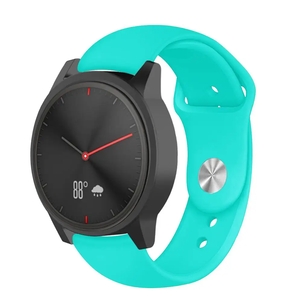 Цветной мягкий силиконовый сменный ремешок для Garmin Vivoactive3 Vivomove HR, умный Браслет для Garmin Vivoactive 3, ремешок для часов