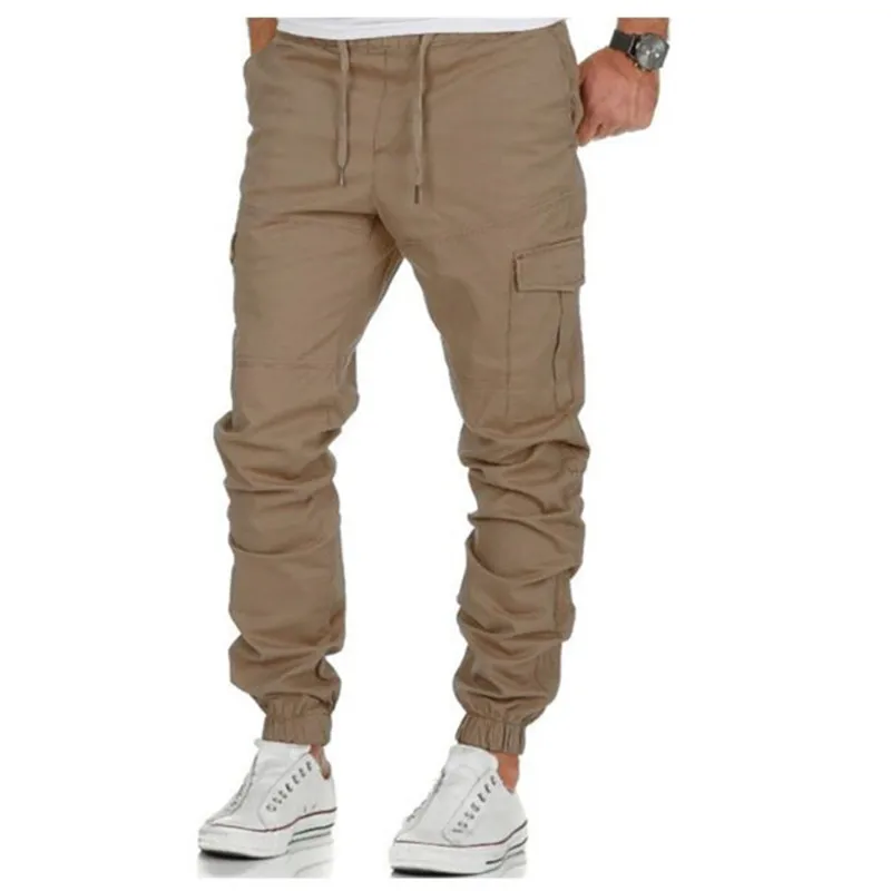 Повседневные мужские брюки для бега с несколькими карманами брюки-карго Мужские