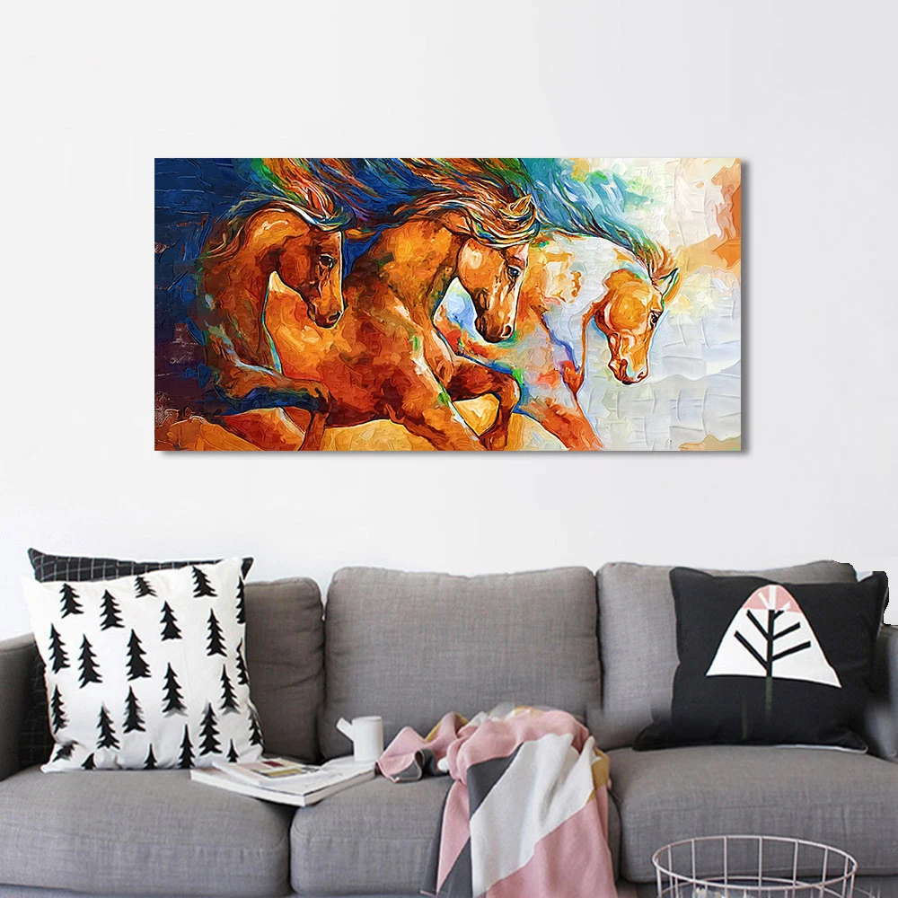 

HD Prints Home Decor Horse Abstract Watercolor 1 Pieces Canvas Painting Modular Picture Modern Artwork Living Room Decor Poster