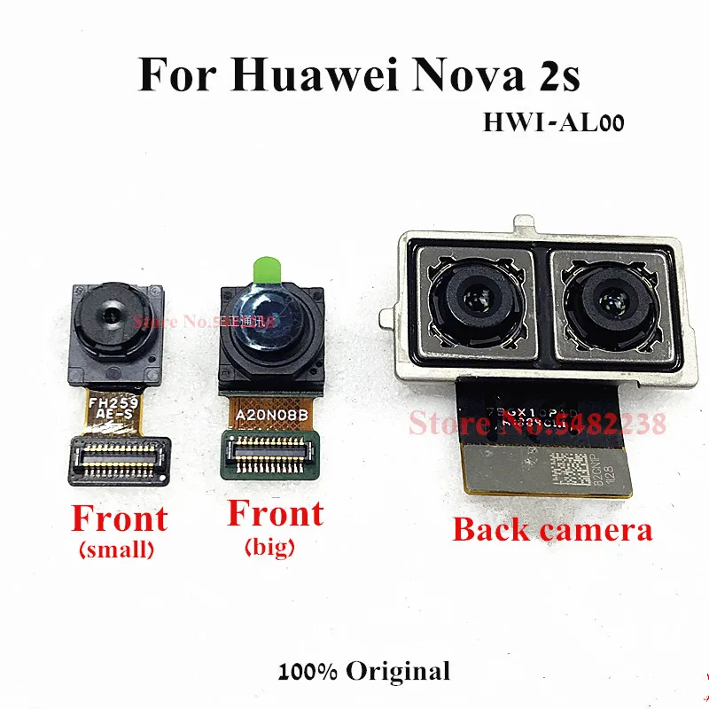 

100% Original Back Camera Flex cable For Huawei Nova 2s HWI-AL00 Rear Front Camera connector module Replacement parts