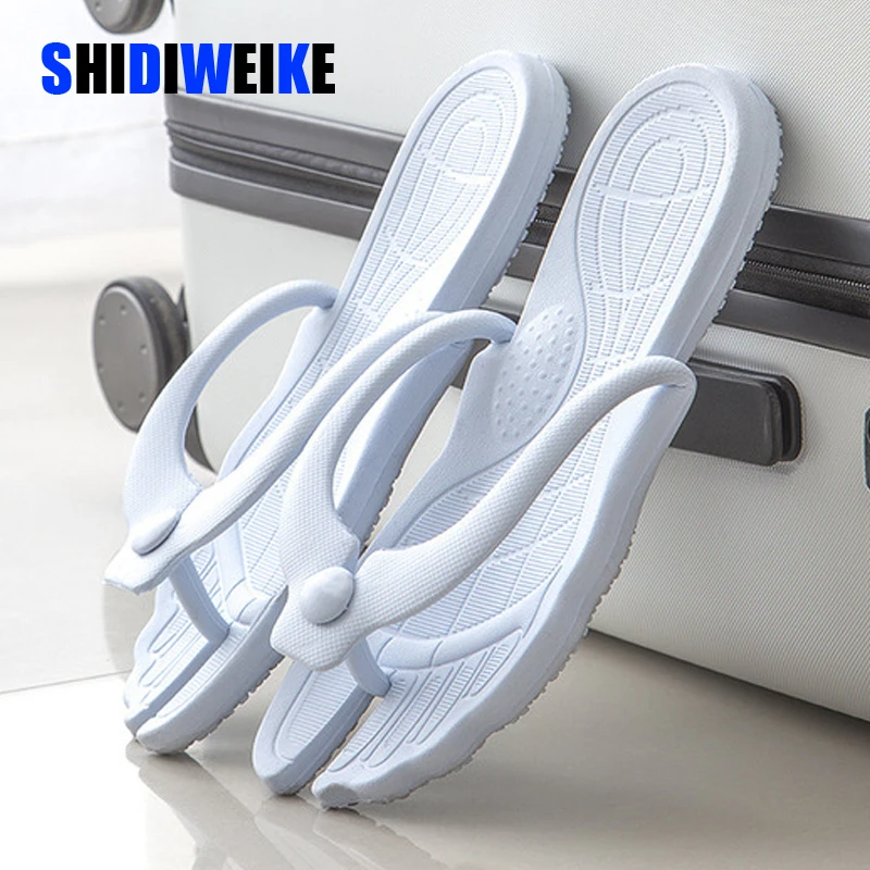 2020 летние складные шлепанцы женские переносные домашние для путешествий пляжные