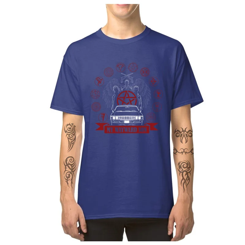 Мужские футболки с принтом доминанта супернатуральная футболка My Wayward топы для