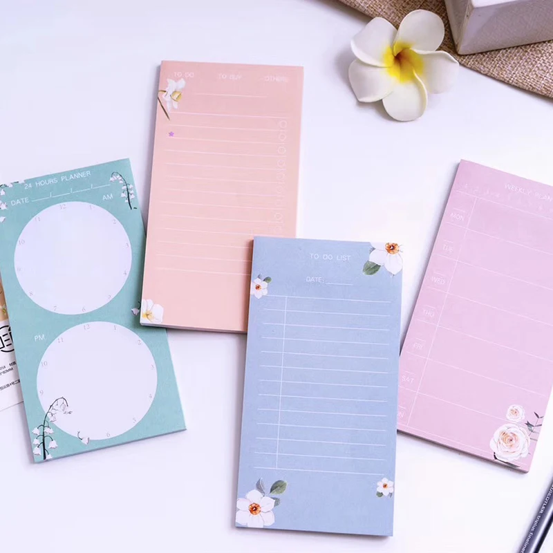 Цветы блокнот сделать список милые планировщик наклейки страница вкладки Липкие