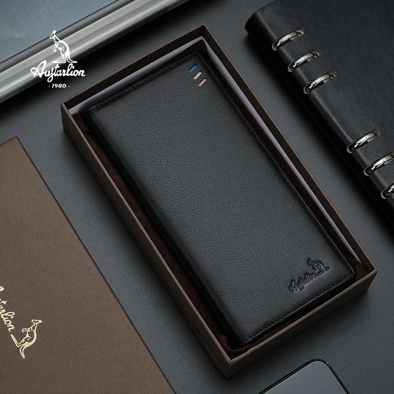 AUGTARLION мужские кошельки Классическая длинная сумка для карт мужской кошелек