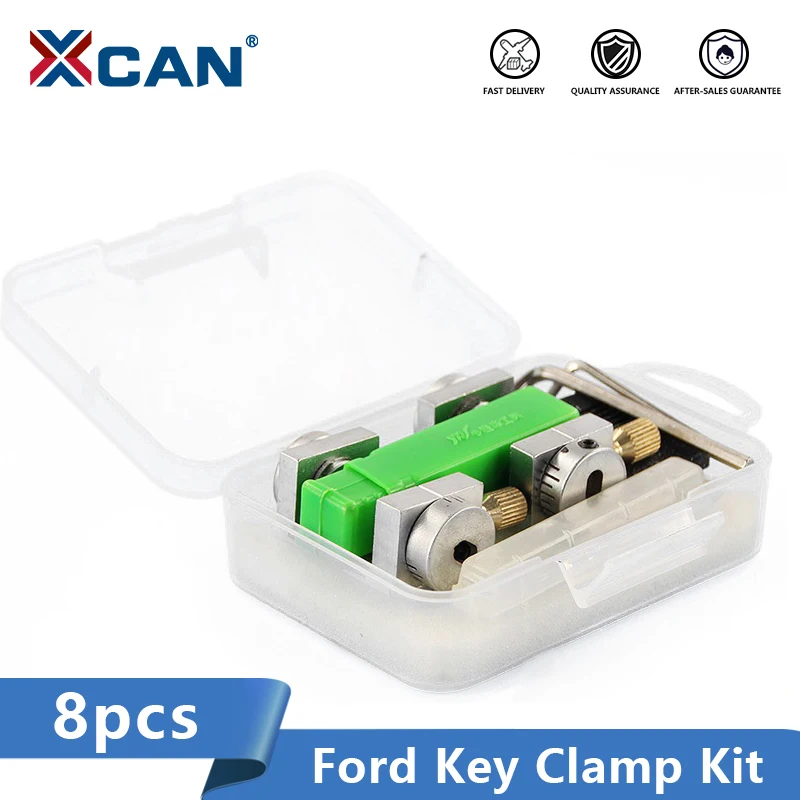 

XCAN 8pcs Ford Key Clamp for Duplicating Copy Keys Locksmith Tools Key Cutting Machine Fixture