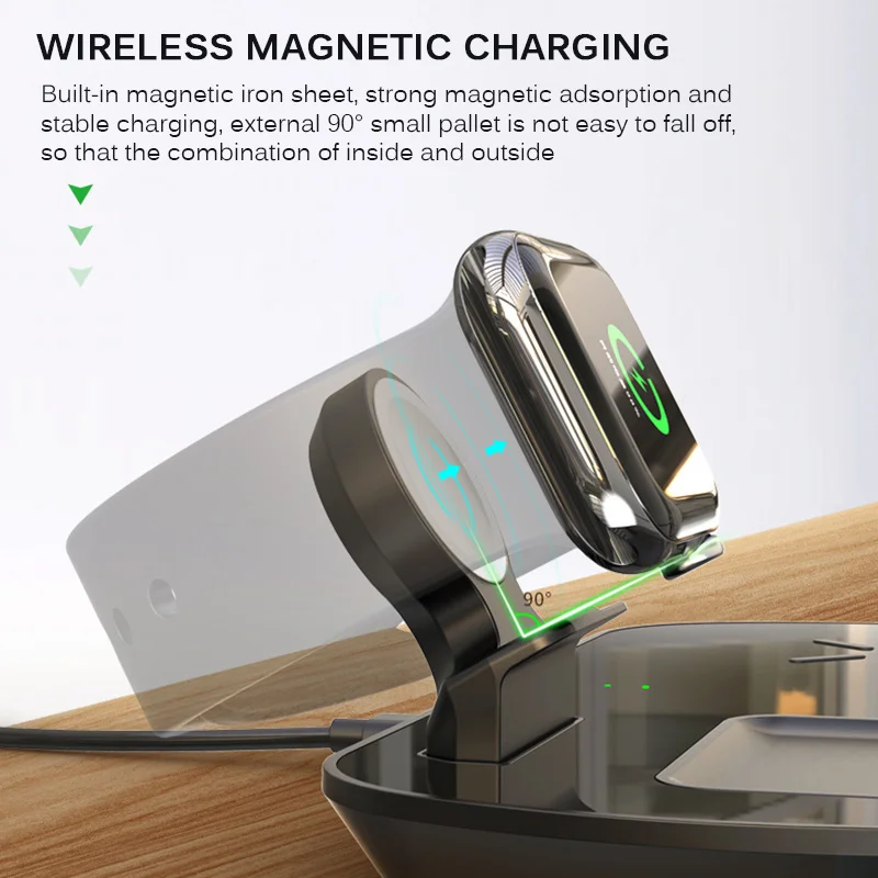 2020 Новый Type C3 в 1 многофункциональная зарядная плата беспроводного зарядного