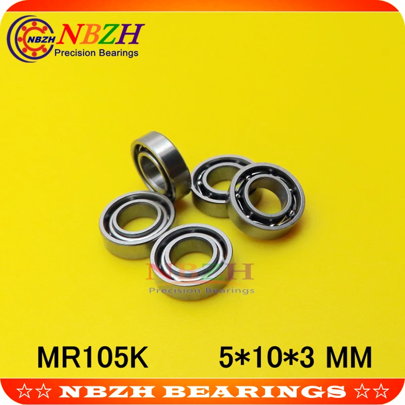 Миниатюрный подшипник MR105 L-1050 OPEN MR105W3ZZ MR105ZZW3 5*10*3 мм для хобби и промышленности на