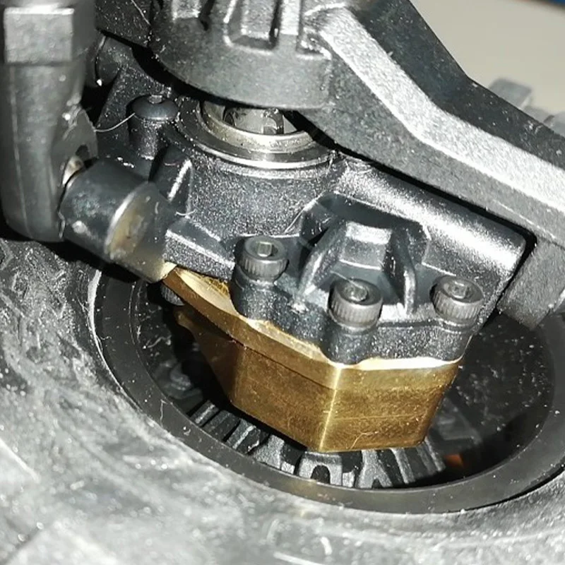 

2PCS Counterweight Climbing Car Accessories Heavy Duty Brass Front Steering Knuckle Set for TRAXXAS TRX4 1/10 RC Crawler