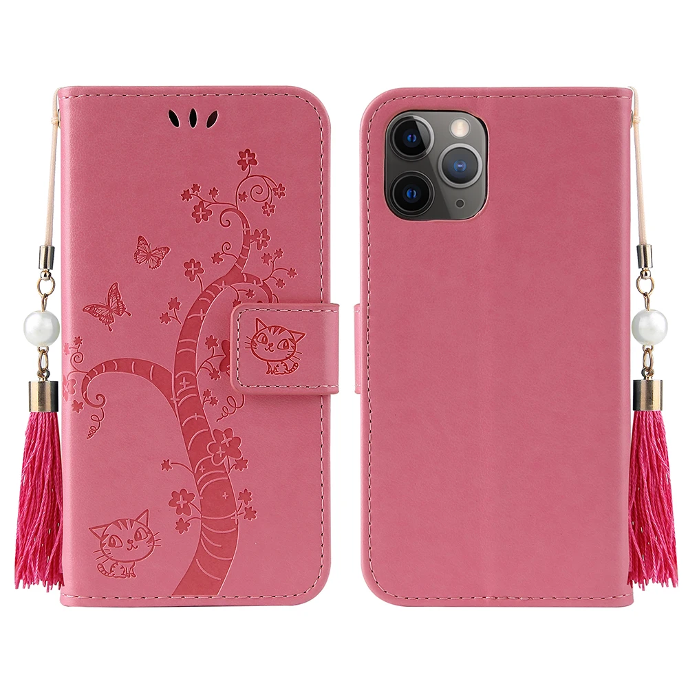 

Leather Case for iPhone 11 Pro 12 XS Max XR X SE 2020 7 8 Plus Shell Fashion Pattern Cover Scratch resistant Stand Function Capa